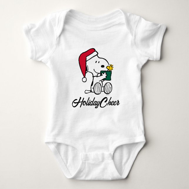 Jordnötter | Snoopy Santa & Woodstock Gift T Shirt (Framsida)