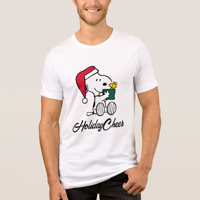 Jordnötter | Snoopy Santa & Woodstock Gift T Shirt (Framsida)