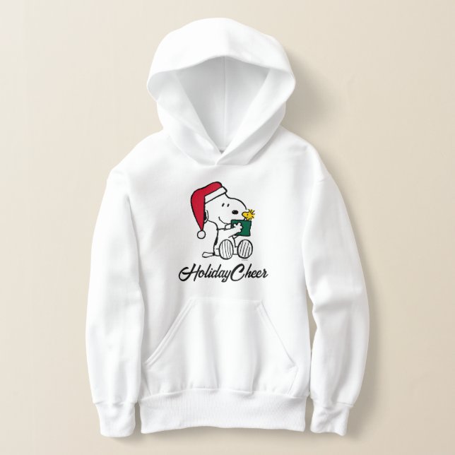 Jordnötter | Snoopy Santa & Woodstock Gift T Shirt (Laydown)