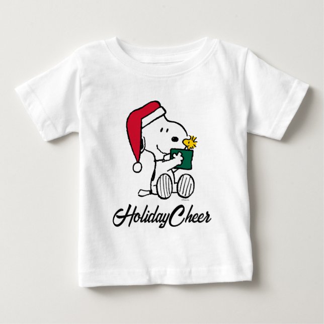 Jordnötter | Snoopy Santa & Woodstock Gift T Shirt (Framsida)