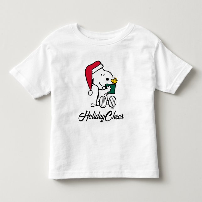 Jordnötter | Snoopy Santa & Woodstock Gift T Shirt (Framsida)