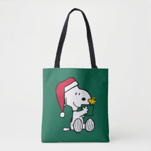 Jordnötter Snoopy Santa & Woodstock Gift Tygkasse