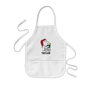Jordnötter Snoopy Santa & Woodstock Lägg till Barnförkläde