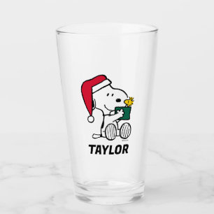Jordnötter Snoopy Santa & Woodstock Lägg till Glaskopp