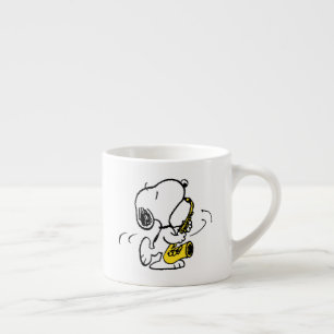 Jordnötter Snoopy Saxophone Player Espressomugg