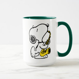Jordnötter   Snoopy Saxophone Player Mugg