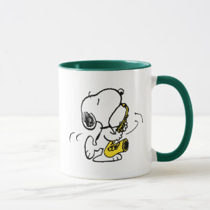 Jordnötter   Snoopy Saxophone Player Mugg