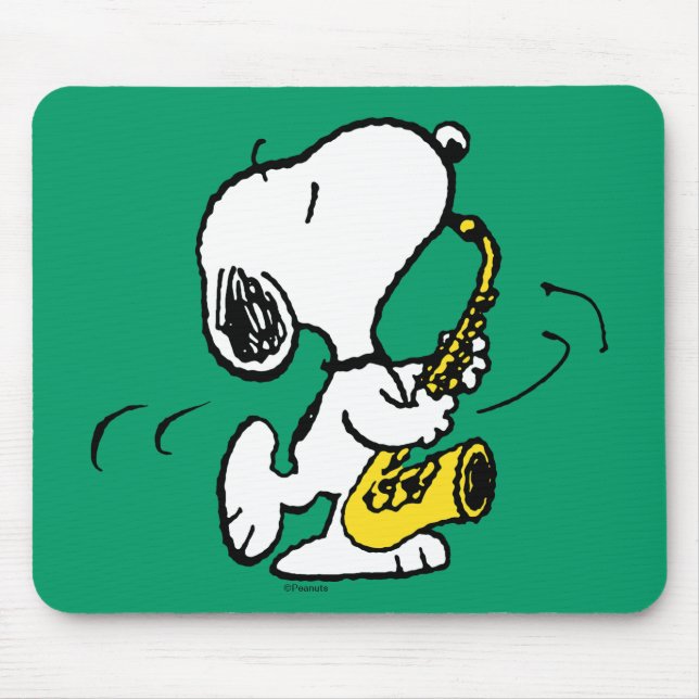 Jordnötter | Snoopy Saxophone Player Musmatta (Framsidan)
