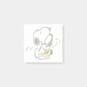 Jordnötter   Snoopy Saxophone Player Post-it Block
