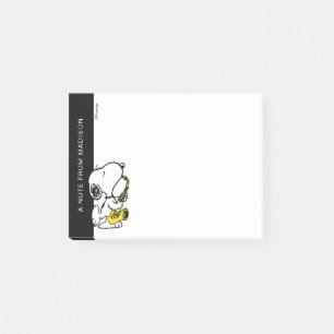 Jordnötter Snoopy Saxophone Player Post-it Block
