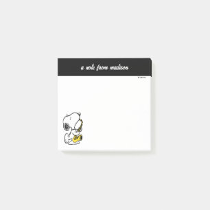 Jordnötter   Snoopy Saxophone Player Post-it Block