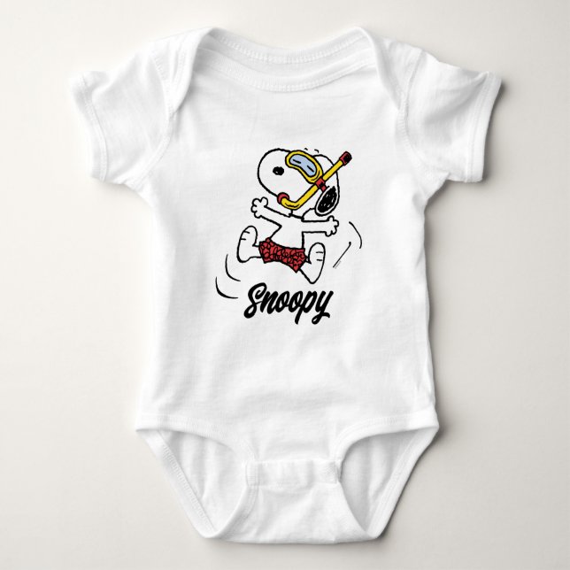 Jordnötter | Snoopy Scuba Diver T Shirt (Framsida)