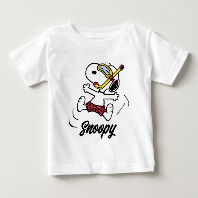 Jordnötter | Snoopy Scuba Diver T Shirt (Framsida)