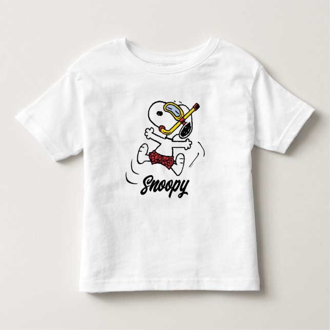 Jordnötter | Snoopy Scuba Diver T Shirt (Framsida)