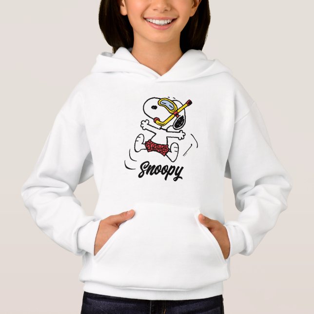 Jordnötter | Snoopy Scuba Diver T Shirt (Framsida)