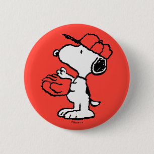 Jordnötter Snoopy Skapar fångst Knapp