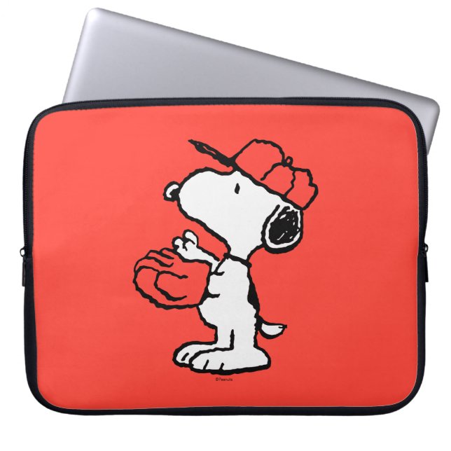 Jordnötter | Snoopy Skapar fångst Laptop Fodral (Framsidan)