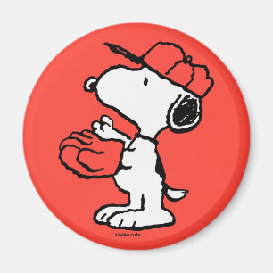 Jordnötter Snoopy Skapar fångst Magnet
