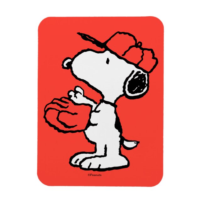 Jordnötter | Snoopy Skapar fångst Magnet (Vertikal)