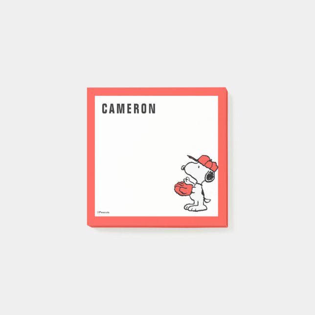 Jordnötter | Snoopy Skapar fångst Post-it Block (Framsida)