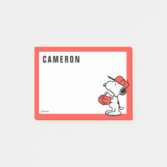 Jordnötter | Snoopy Skapar fångst Post-it Block (Framsida)