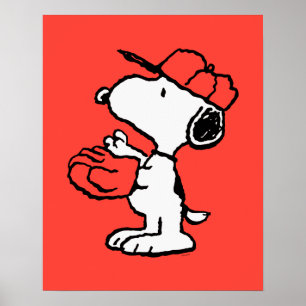 Jordnötter   Snoopy Skapar fångst Poster