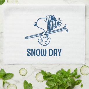 Jordnötter   Snoopy Ski Resa Kökshandduk