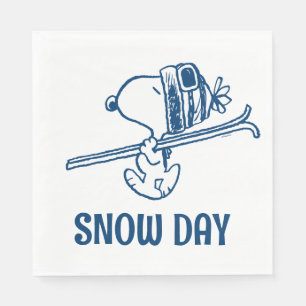Jordnötter   Snoopy Ski Resa Pappersservett