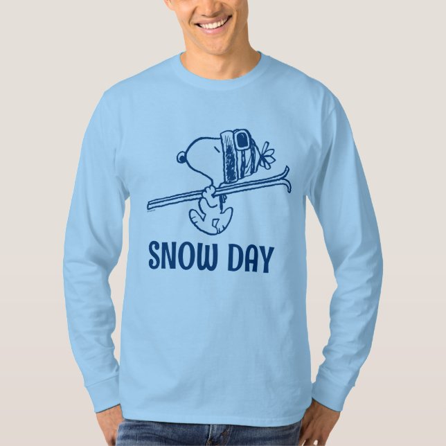 Jordnötter | Snoopy Ski Resa T Shirt (Framsida)