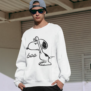 Jordnötter   Snoopy Skrämt dig Lång Ärmad Tröja
