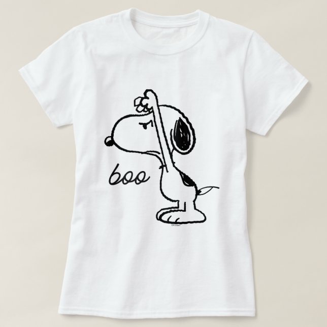 Jordnötter | Snoopy Skrämt dig T Shirt (Design framsida)
