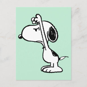 Jordnötter   Snoopy Skrämt dig Vykort