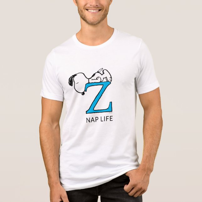 Jordnötter | Snoopy Sleeping Z T Shirt (Framsida)