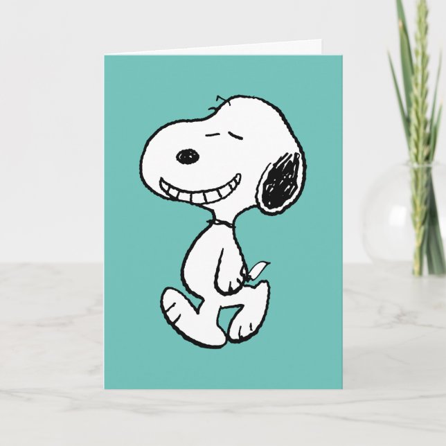 Jordnötter | Snoopy Smile | Lägg till foto Kort (Framsida)