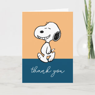 Jordnötter Snoopy Smile Tack Kort
