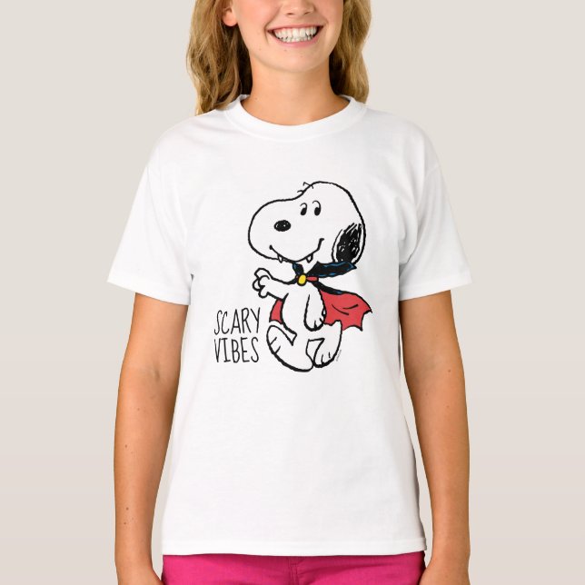 Jordnötter | Snoopy Smiling Vampire T Shirt (Framsida)