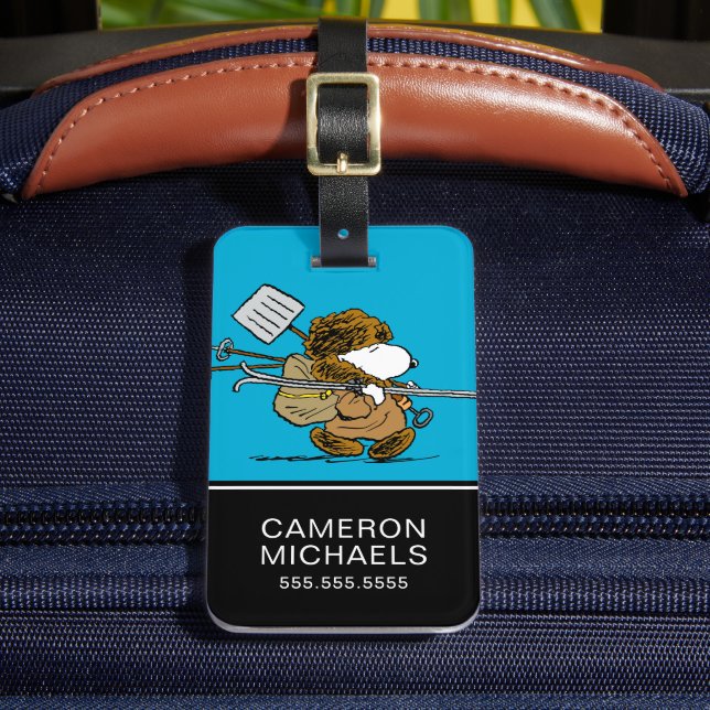 Jordnötter | Snoopy Snö Warrior Bagagebricka (Framsida Insitu 2)