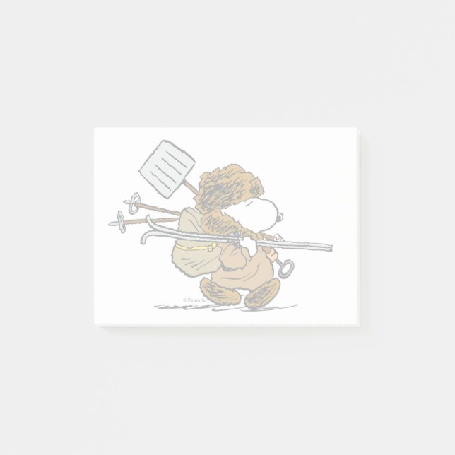 Jordnötter | Snoopy Snö Warrior Post-it Block (Framsida)