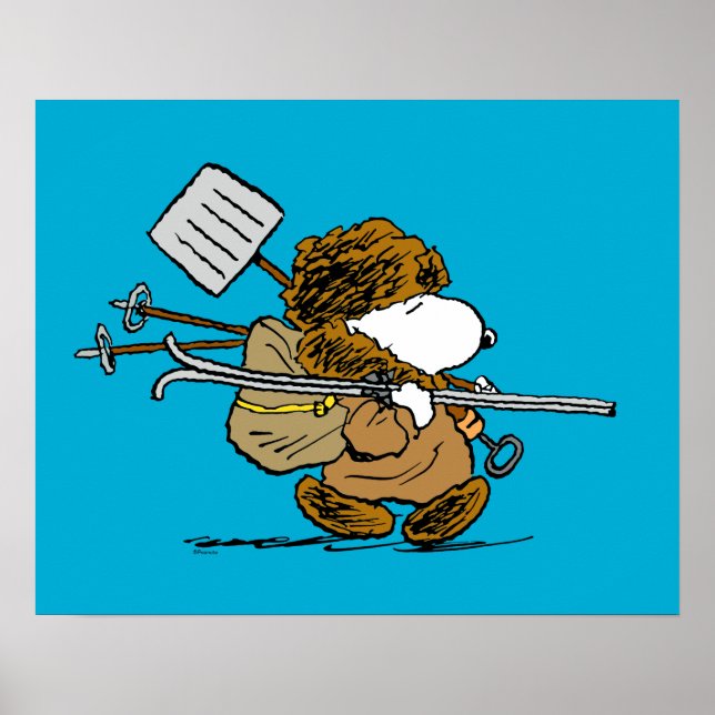 Jordnötter | Snoopy Snö Warrior Poster (Framsidan)