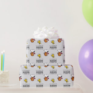 Jordnötter Snoopy Space Birthday Presentpapper