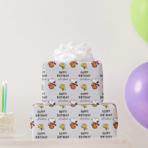 Jordnötter Snoopy Space Birthday Presentpapper
