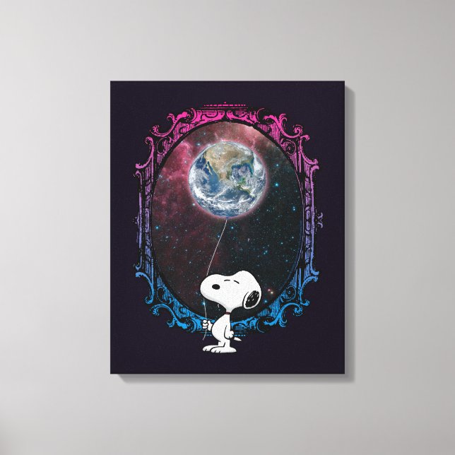 Jordnötter | Snoopy Spaced Out Balloon Canvastryck (Framsida)