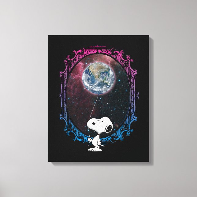 Jordnötter | Snoopy Spaced Out Balloon Canvastryck (Framsida)