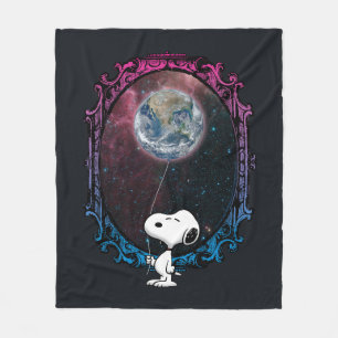 Jordnötter   Snoopy Spaced Out Balloon Fleecefilt