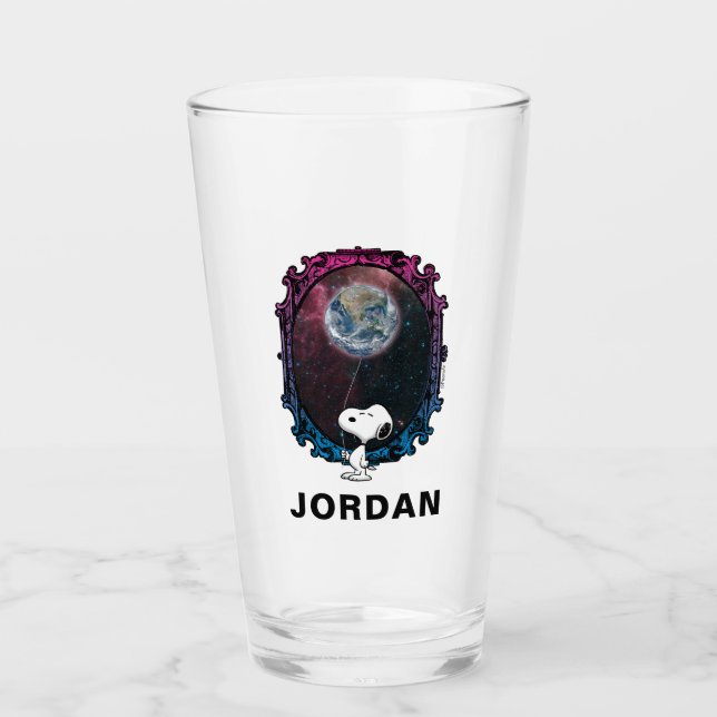 Jordnötter | Snoopy Spaced Out Balloon Glaskopp (Framsida)