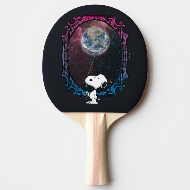 Jordnötter | Snoopy Spaced Out Balloon Pingisracket (Framsidan)