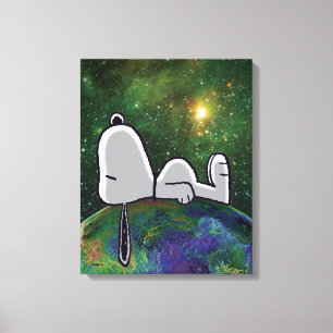 Jordnötter Snoopy Spaced out Canvastryck
