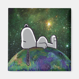 Jordnötter Snoopy Spaced out Magnet