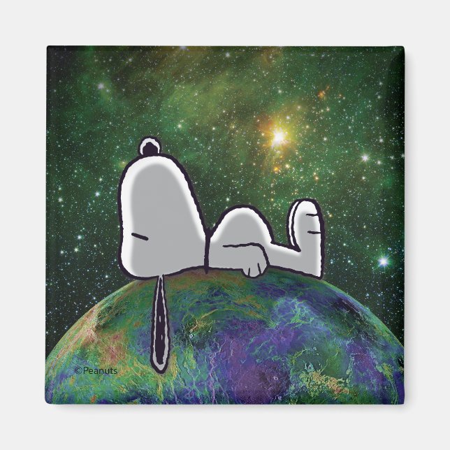Jordnötter | Snoopy Spaced out Magnet (Framsidan)