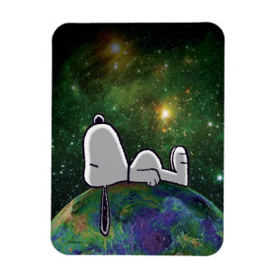 Jordnötter Snoopy Spaced out Magnet